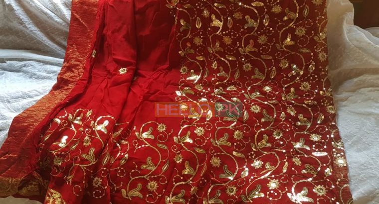 Bridal Saree PKR 10,000/- cash on dilivery all over Pakistan
