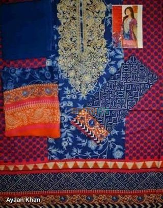 LAWN NECK EMB CHIFFN DUPTA .NET DUPTA , Karachi