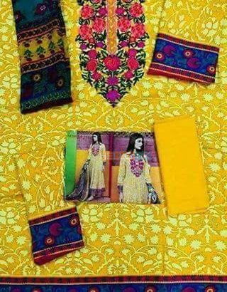 LAWN NECK EMB CHIFFN DUPTA .NET DUPTA , Karachi