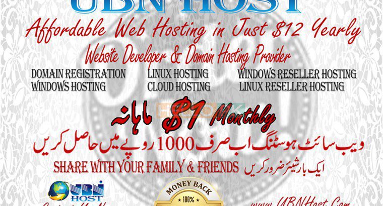Affordable 1 GB website hosting and domain registration