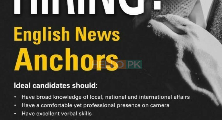 English news Anchors Wanted (Express news)
