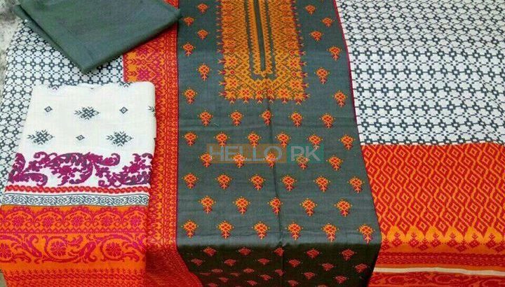 Most demanding Alkaram kasturi lawn 3 PC’s printed suits,