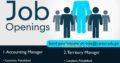 Need Accounting Manager and Territory Manager , Faisal abad