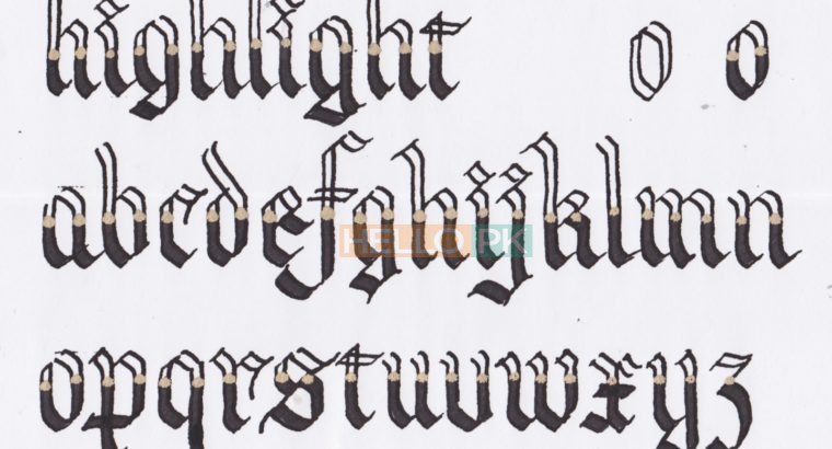 Hand writting dorust kejeye.guranty ke sat.English urdo khattati