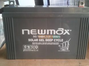 Solar Gel Dry Cell Battery 12v 100ah made in Korea upto 10 year life