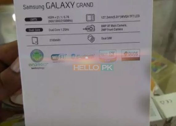 Samsung Galaxy Grand i9082 Box Pack with Free Delivery