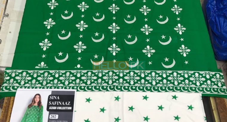 Special Azadi Collection Fabric Lawn 2pc Shirt & Trousers