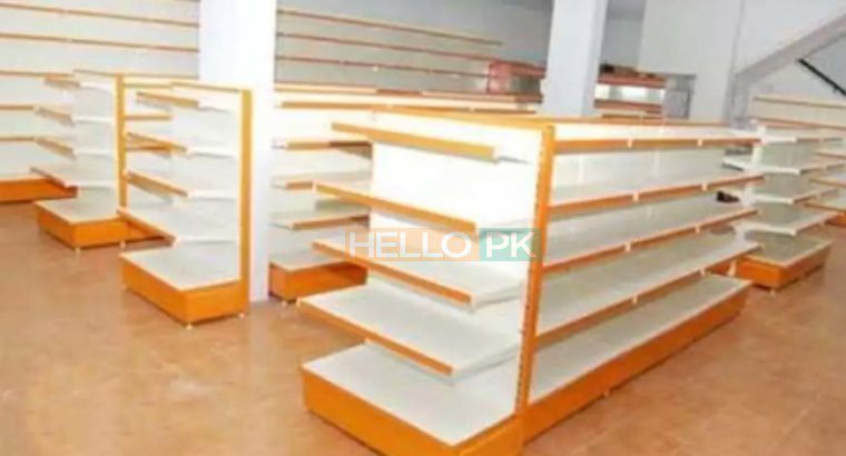 We deal in all type of Racks.Double side gondola racks for departmental stores