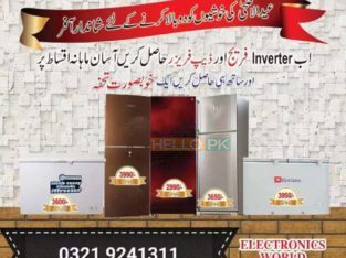 Fridge and deep freezer on easy installment Forry delivery