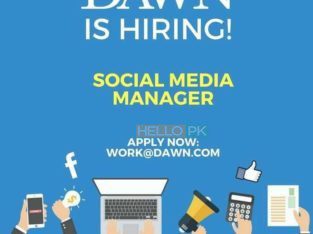 DAWN TV CHANNEL IS HIRING FOR SOCIAL MEDIA MANAGER..APLLY RIGHT NOW