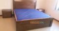 Decent King size Bed & side Tables,Dressing & Mirror Keekar Wood Frame solid thick Keekar wood structure