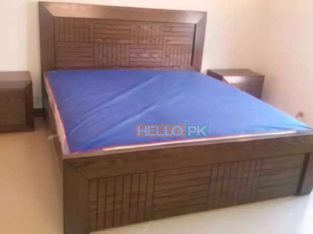 Decent King size Bed & side Tables,Dressing & Mirror Keekar Wood Frame solid thick Keekar wood structure