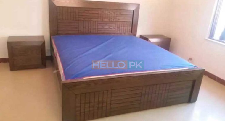 Decent King size Bed & side Tables,Dressing & Mirror Keekar Wood Frame solid thick Keekar wood structure
