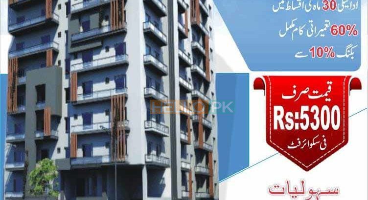 1 & 2 Bed Luxury Apartments On Easy installment.Separate Car Parking,Full Security System.Near Islamabad Airport