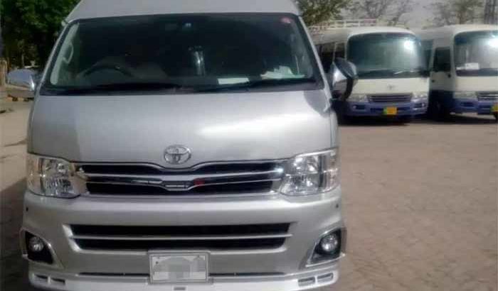 Travel With Our New Hiace 2018 Model Available For Trip And Tours To Anywhere In Pakistan