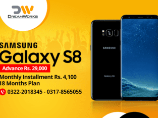 Get the Samsung Galaxy S8 on Easy Monthly Installments Only RS 4,100