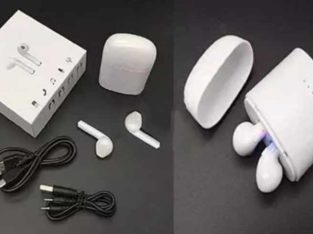 High Quality Dual Mini Wireless Bluetooth Headphones I phone Shape Twin With Power Bank
