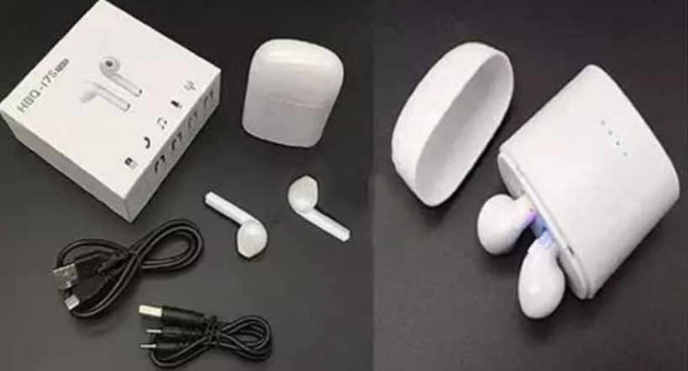 High Quality Dual Mini Wireless Bluetooth Headphones I phone Shape Twin With Power Bank