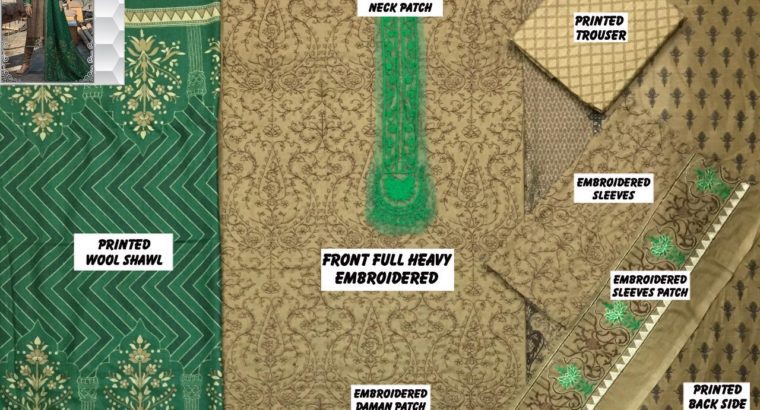 Maria.b 1104 replica Fabric Khaddar 3pc.Money Back Quality Guarantee