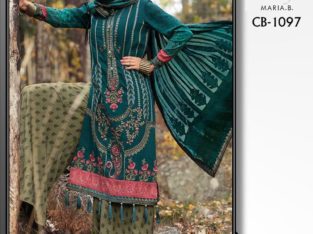 Maria.B 1097 Replica Fabric Linen DAWOOD TEXTILES 3pc .Quality Guarantee.Delivery all Pakistan