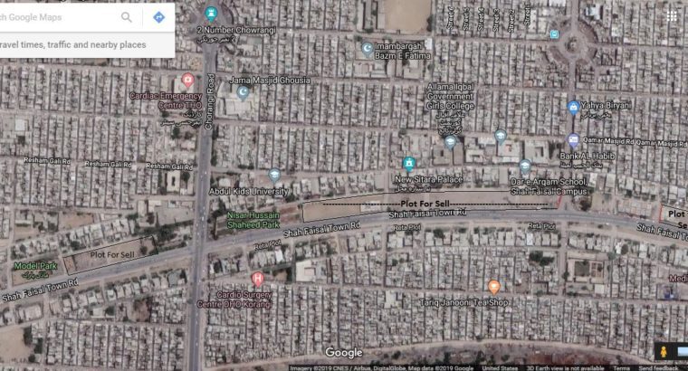 Commercial Plot 14 Acre Shah Faisal No.2 Near Police Station for Sell