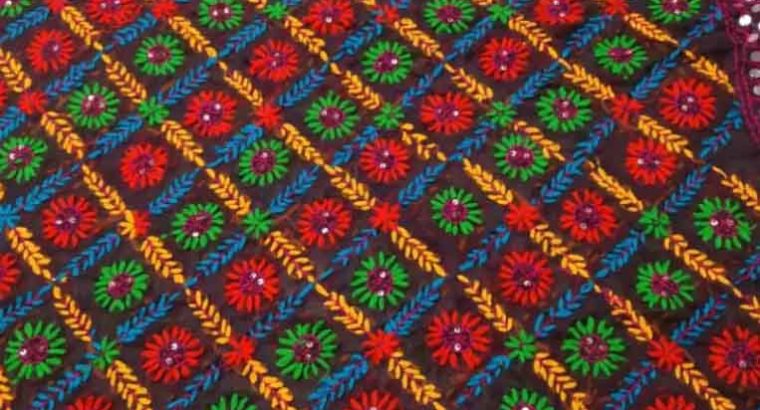 Beauty full Chiffon phulkari dupatta
