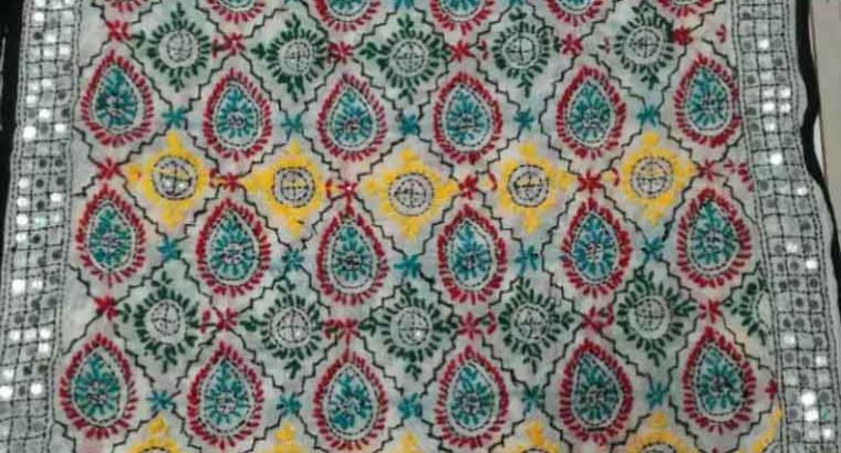 Beauty full Chiffon phulkari dupatta