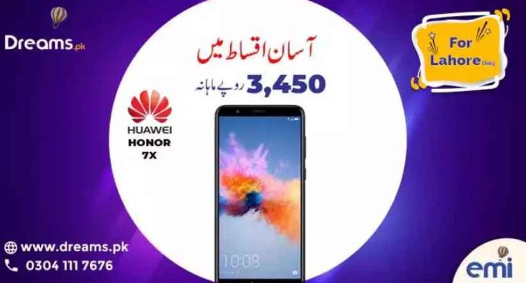 Box pack,100% Genuine Huawei Honor 7X Mobile on Easy Installments