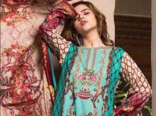 Khaddar Embroidered 3 Piece Suit With Shawl(Rana Arts).Delivery all over Pakistan