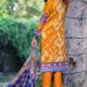 Khaddar Embroidered 3 Piece Suit With Shawl(Rana Arts).Delivery all over Pakistan