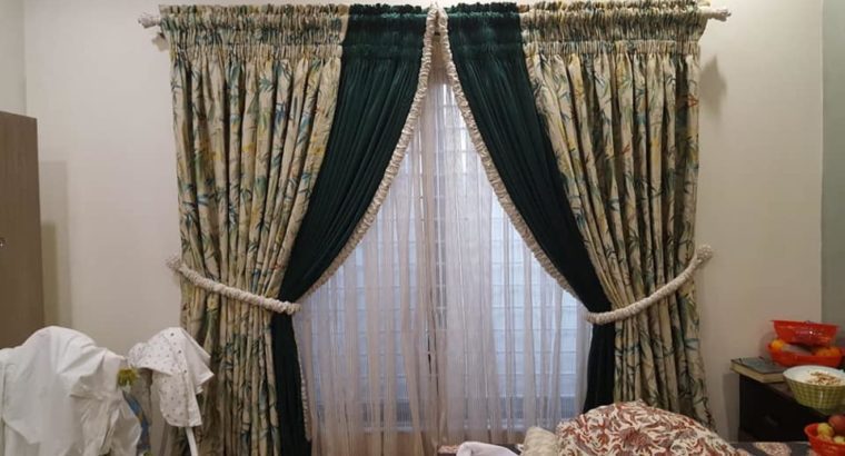 New Curtains Arrival.Different Colours & Designs Available At Your door step.All Over Pakistan