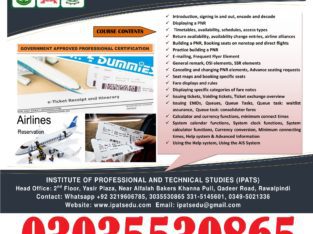 Air Ticketing Training Course in Rawalpindi In Islamabad