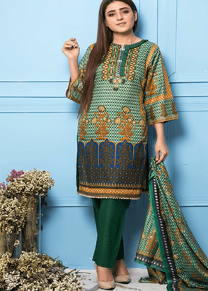 Rang Reza Printed Lawn 3 Piece Suit Collection Vol .3