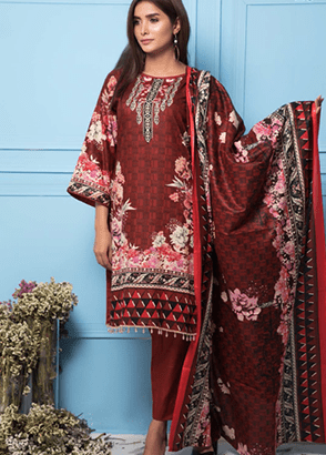 Rang Reza Printed Lawn 3 Piece Suit Collection Vol .3