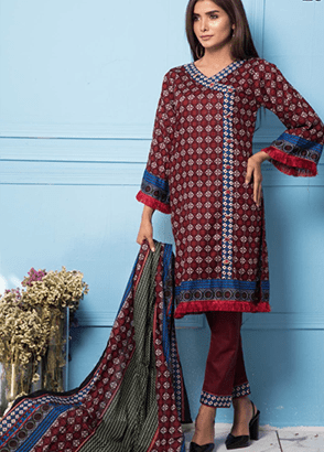 Rang Reza Printed Lawn 3 Piece Suit Collection Vol .3