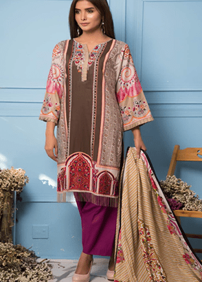 Rang Reza Printed Lawn 3 Piece Suit Collection Vol .3
