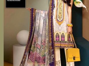 Anaya Lawn with Crinkle Dupatta Neckline Emb Trouser.Delivery All Pakistan