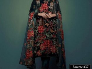 Bareeze Lawn with Bamber Emb Dupatta.Delivery All Pakistan