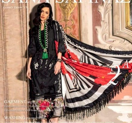 Sana Safinaz Luxury Lawn Collection 2019 Same As Per Original.Delivery Available