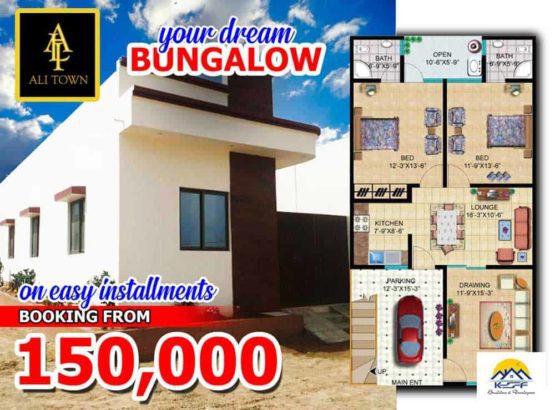 120 yards Ready Bungalows & Plots.Easy Installment.Ali Town