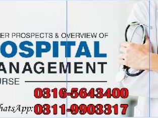 Hospital Management Distance Learning Diploma Course in Islamabad O3165643400