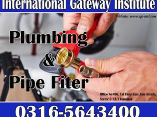 Plumbing Engineering Short Diploma Course in Islamabad, Rawalpindi, Peshawar