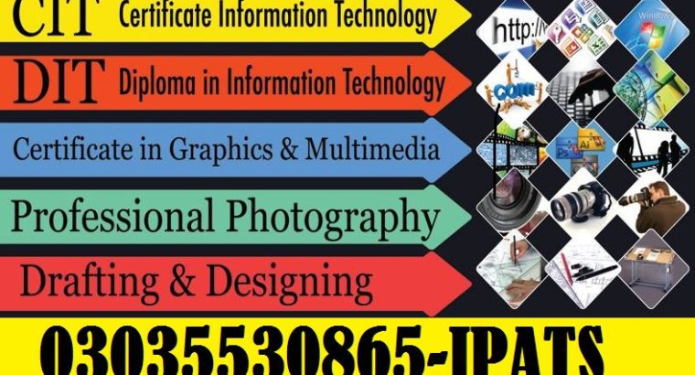 CIT,DIT,PTC,CT Courses in Rawalpindi Pakistan