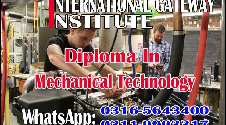Diploma in Mechanical Technology Course in Attock O3165643400