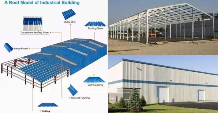 Industrial Shed,Roof Steel,Prefabricated Warehouse,Designs Sloping