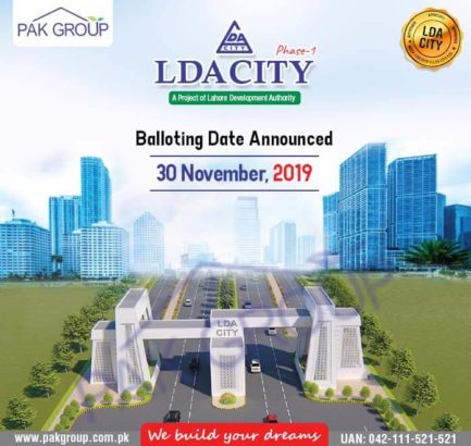 LDA City phase 1.5/10 Marla/1 Kanal Limited Plots Available.Best Investment