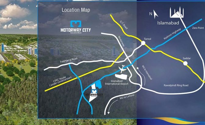Motorway City Executive Block.Residential Plots On Installment.Best Location