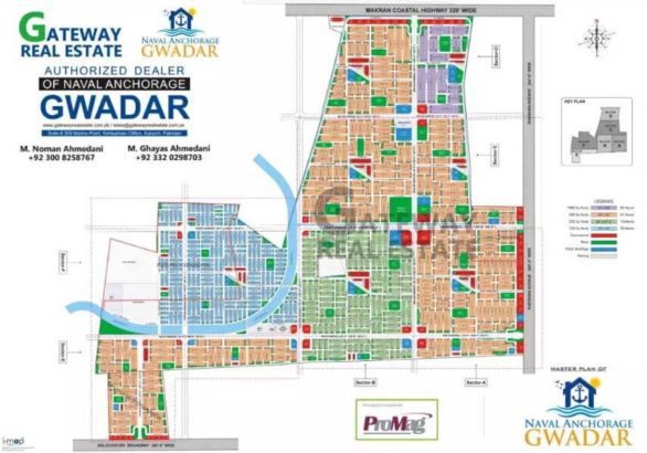 Naval Anchorage Gwadar.500/250/125 Sq Yards Plots.Full Paid Transfer Files
