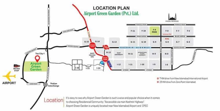 Residential & Commercial Plots in Airport Green Garden Islamabad