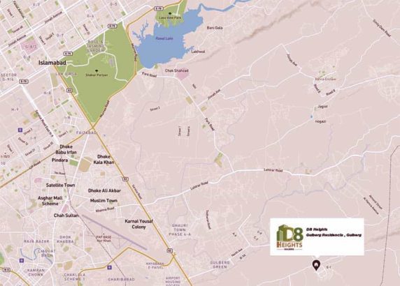 D 8 Heights | Shops/Food Courts/Apt | Main Blue Area Gulberg Residencia